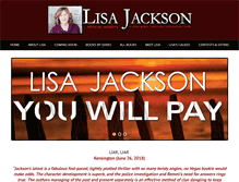 Tablet Screenshot of lisajackson.com